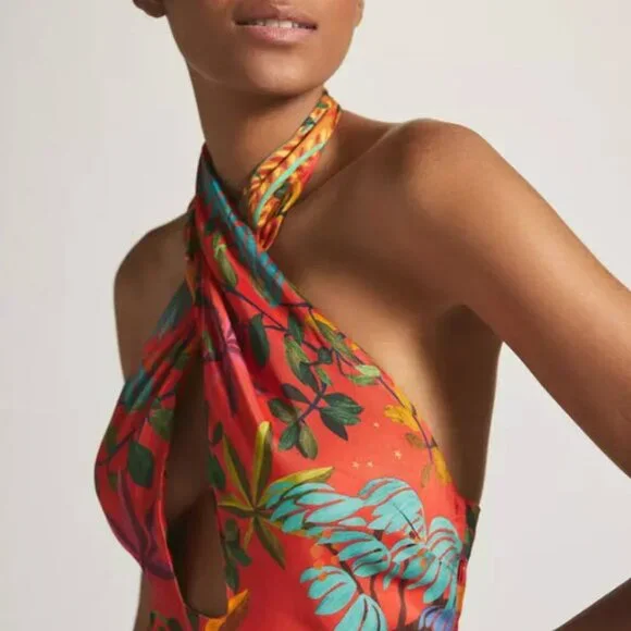 FARM RIO X Anthropologie Halter Maxi Dress - Picture 2 of 10